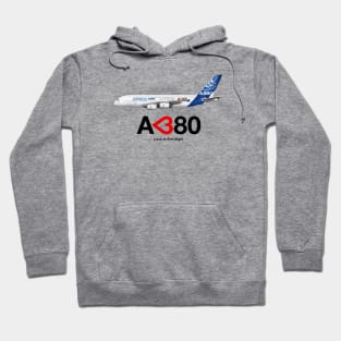 Airbus A380 - Love at First Flight Hoodie